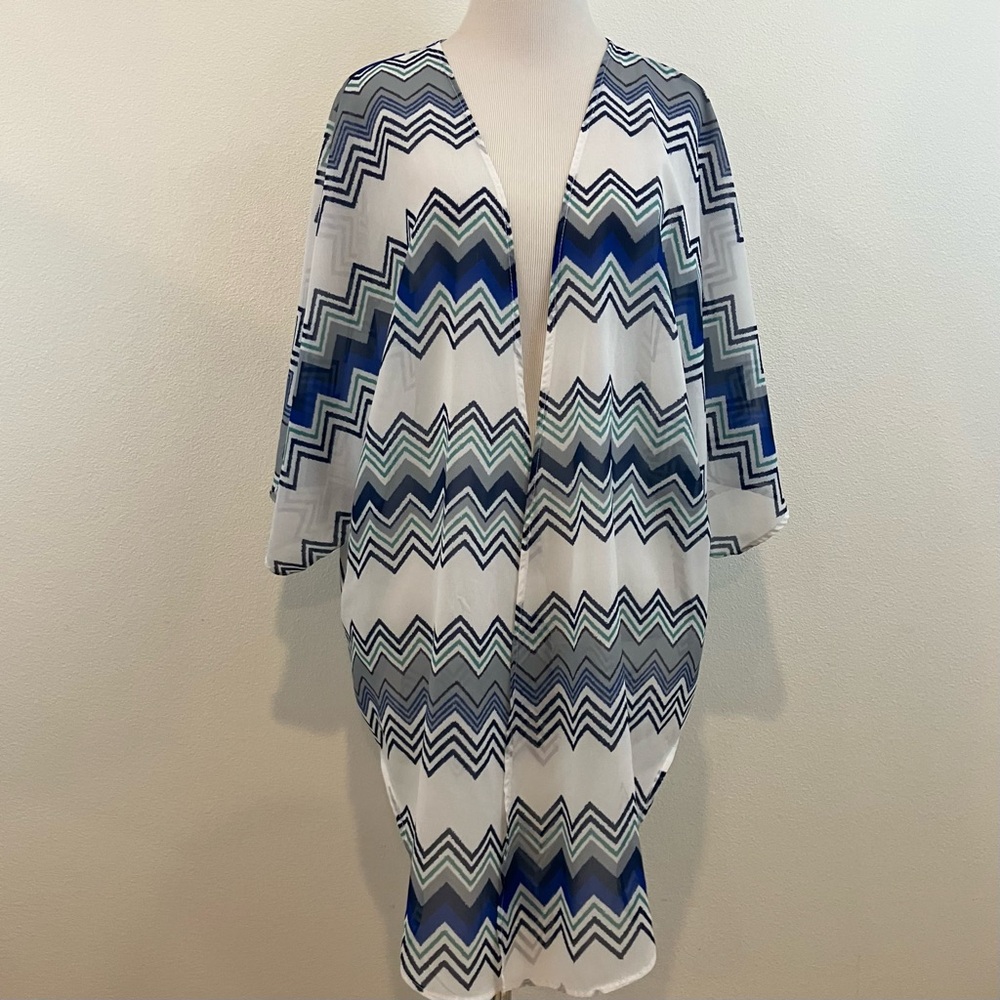 Chevron Print Kimono - Picture 3 of 5